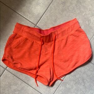 Under Armour Orange Athletic Shorts Lightweight